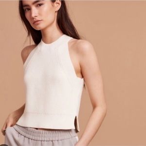 Aritzia Wilfred Cropped Sweater Tank